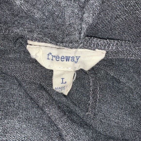 Gray Drapy Oversized Cardigan Sweater Women's L Flowy Cozy Soft Spring Lagenlook - Picture 5 of 7